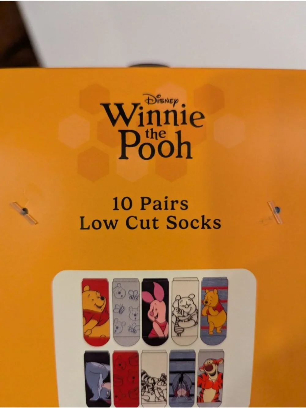 Disney Low Cut Socks Shoe Size 4-10 (10 Pair) Winnie The Pooh